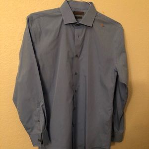 Calvin Klein blue striped slim fit